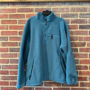 Men's Blue LL Bean Fleece Sweater Size XL